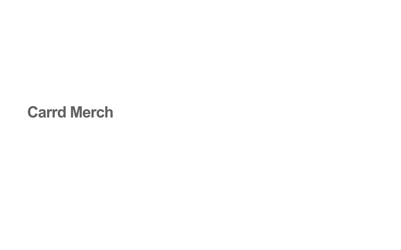 Carrd profile picture for @merchandise